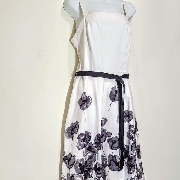 A.P.N.Y. Dresses & Skirts - APNY Watercolor Floral Fitted Ribbon Sash Sundress